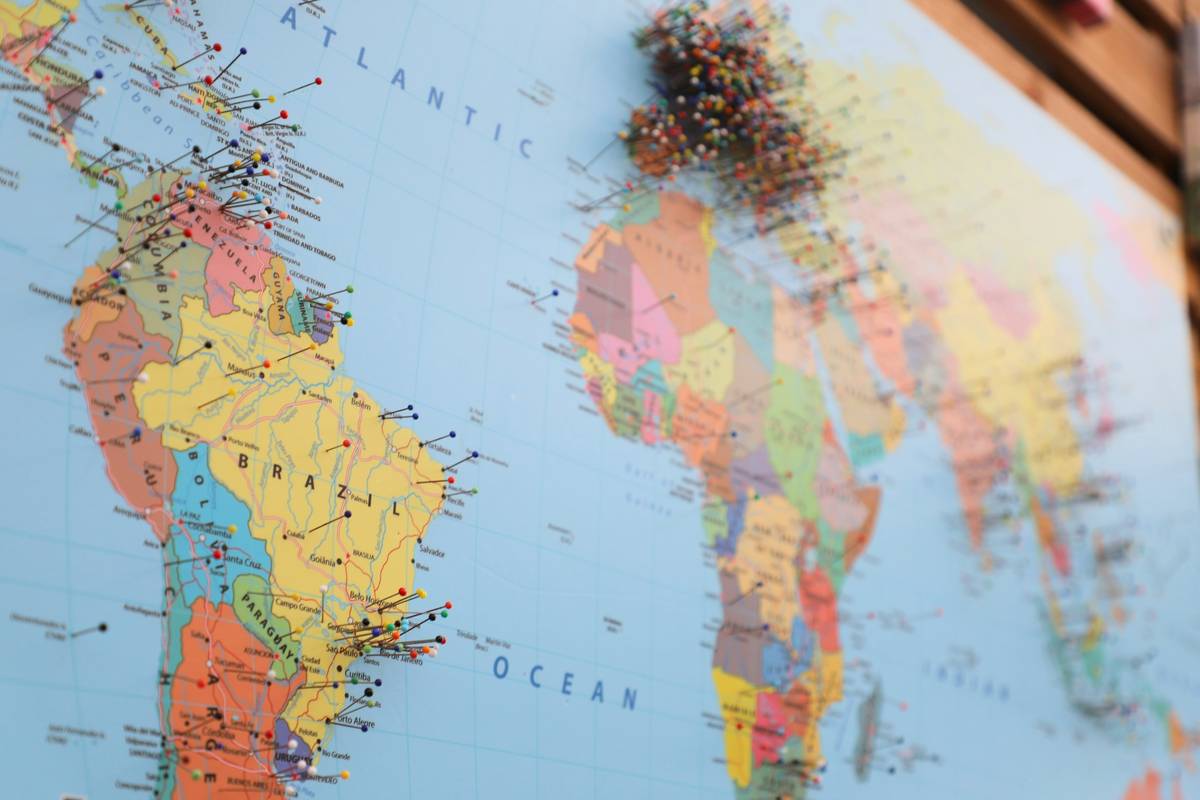 Supply chain risk management visibility map showing multi-tier supplier network